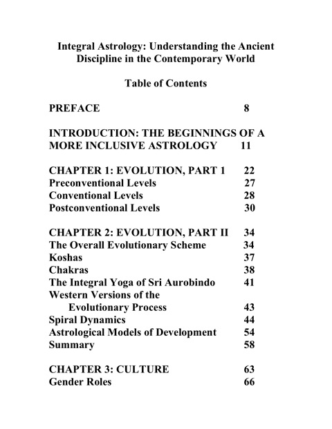 Table of Contents